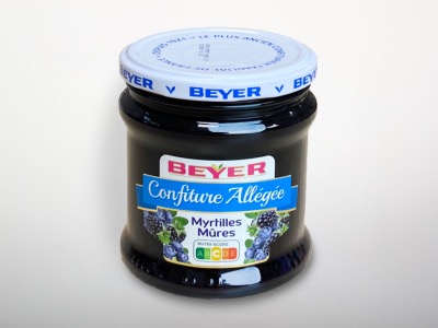 Confiture Extra Allégée Myrtilles-Mûres