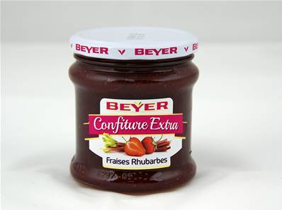 Confiture Extra Fraises-Rhubarbes 370g