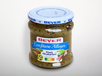 Confiture Extra Allégée Kiwis-Rhubarbes