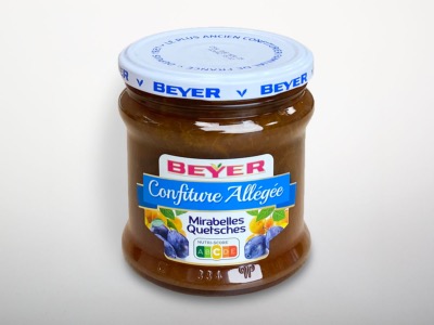 Confiture Extra Allégée Mirabelles-Quetsches
