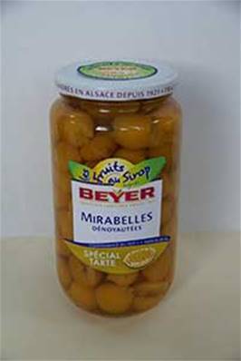 Mirabelles Dénoyautées préservées Spécial Tarte