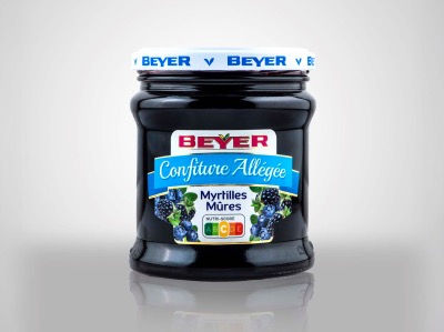 Confiture Extra Allégée Myrtilles-Mûres
