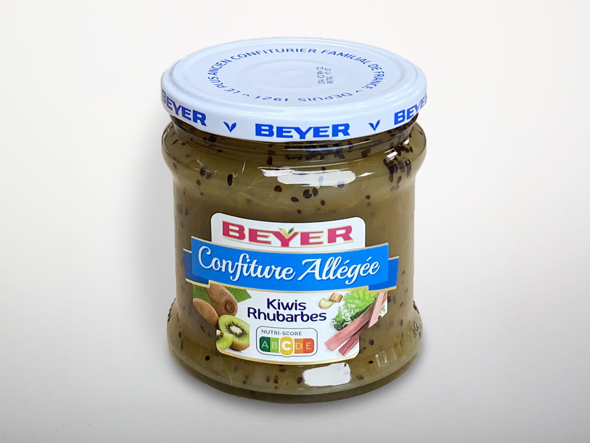 Confiture Extra Allégée Kiwis-Rhubarbes