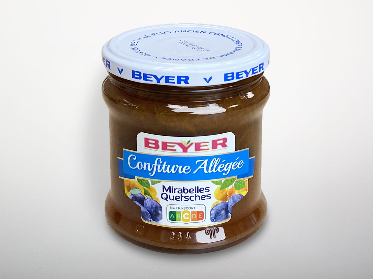 Confiture Extra Allégée Mirabelles-Quetsches
