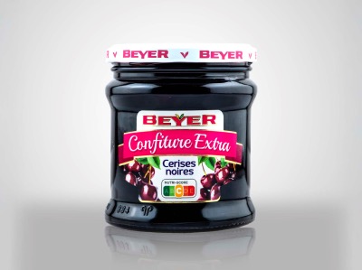 Confiture Extra Cerises noires 370g