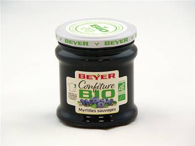 Confiture Extra Myrtilles Sauvages Bio 370g