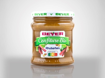 Confiture Extra Rhubarbes Bio 370g