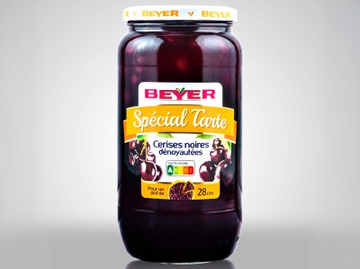 Cerises Noires Dénoyautées préservées Spécial Tarte