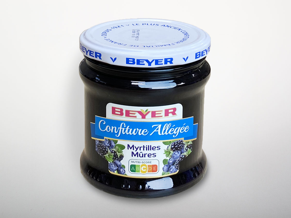 Confiture Extra Allégée Myrtilles-Mûres